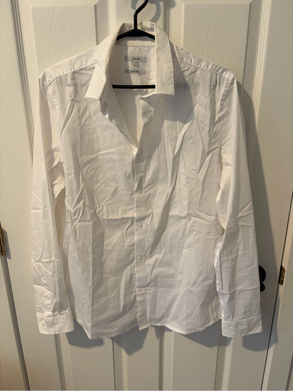 Maison Jules White Men's Button-Up Dress Shirt extra Slim